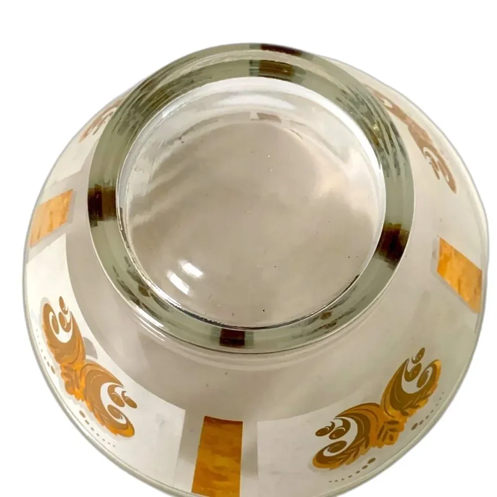 VTG MCM Anchor Hocking Fleur De Lis Large Serving Chip/Salad Bowl
